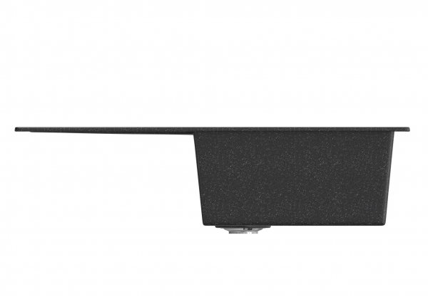 Мойка ML-GM31 с крылом, черная (308), 495*770*190мм