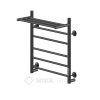 Полотенцесушитель WAY II c полкой 60/50 U RAL9005 mat Ника