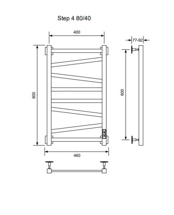 Полотенцесушитель STEP-4 80/40 U