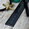 Душевой лоток Veconi Harmony Black 350 Ника