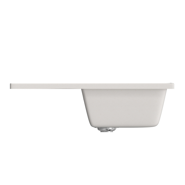 Мойка ML-GM19 с крылом, белая (331), 750*495*200мм (551986)