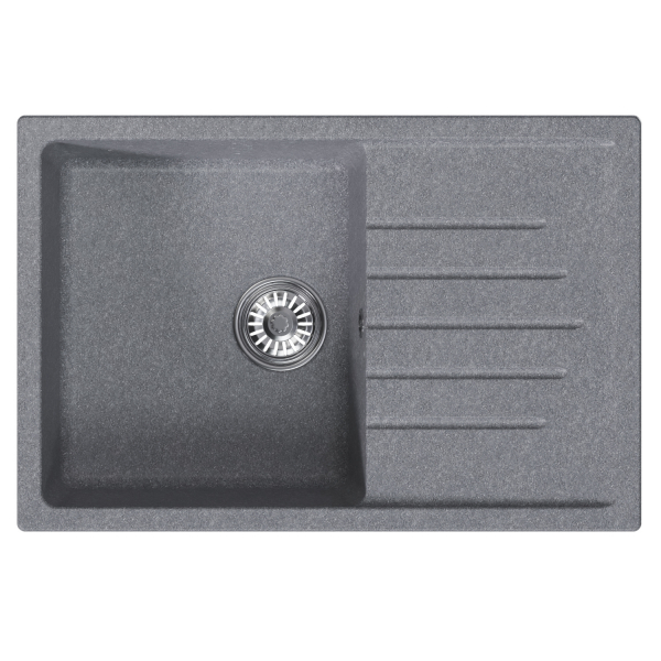 Мойка ML-GM19 с крылом, графит (342), 750*500*200мм