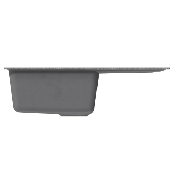 Мойка ML-GM19 с крылом, графит (342), 750*500*200мм