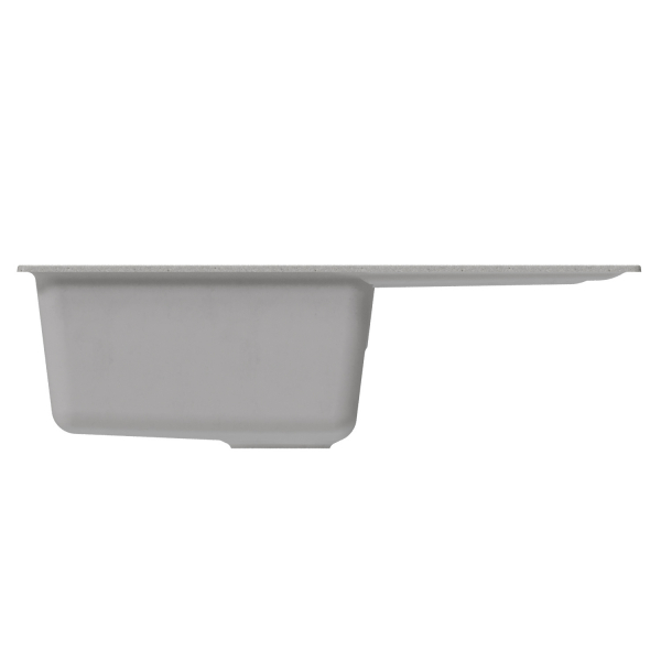 Мойка ML-GM19 с крылом, серая (310), 750*500*200мм