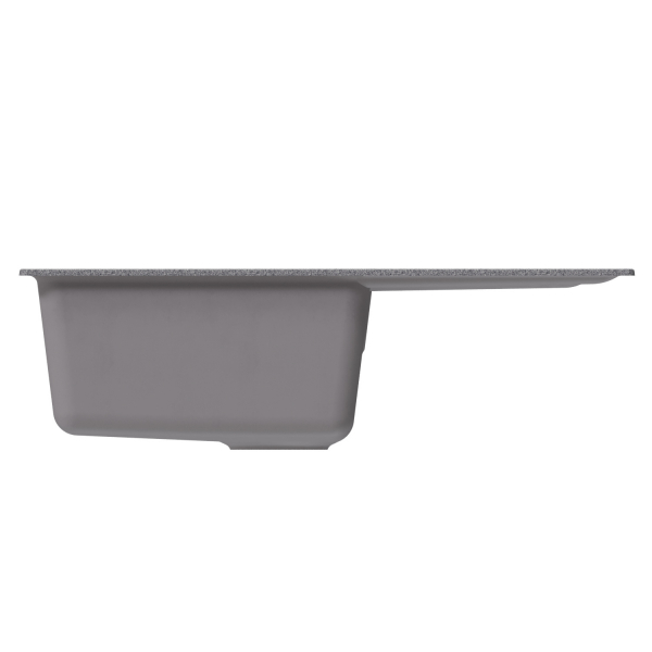 Мойка ML-GM19 с крылом, темно-серая (309), 750*500*200мм