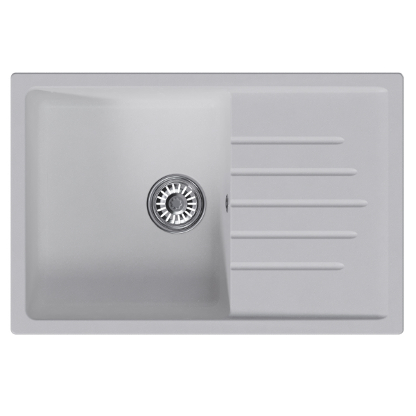 Мойка ML-GM19 с крылом, ультра-белая (341), 750*500*200мм