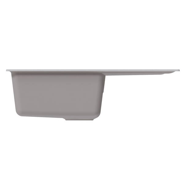 Мойка ML-GM19 с крылом, ультра-белая (341), 750*500*200мм