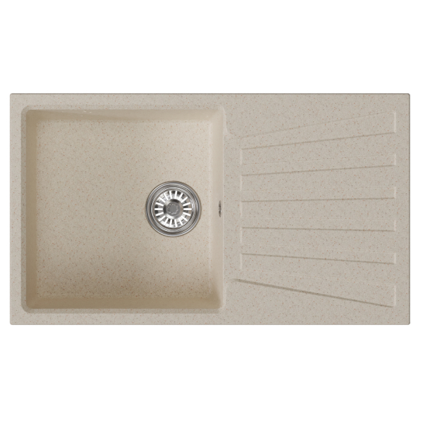 Мойка ML-GM20 с крылом, бежевая (328), 830*480*190мм