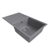 Мойка ML-GM20 с крылом, графит  (342), 830*480*190мм Ника