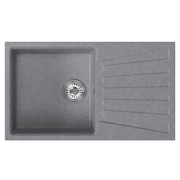 Мойка ML-GM20 с крылом, графит  (342), 830*480*190мм