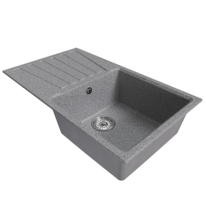 Мойка ML-GM20 с крылом, темно-серая (309), 830*480*190мм Ника