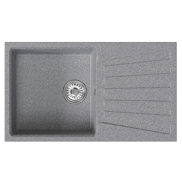 Мойка ML-GM20 с крылом, темно-серая (309), 830*480*190мм