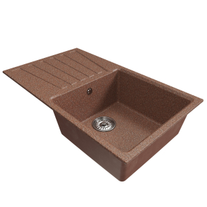 Мойка ML-GM20 с крылом, терракотовая (307), 830*480*190мм Ника