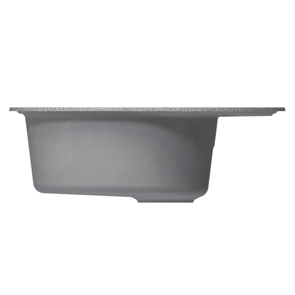 Мойка ML-GM17 овальная с крылом, темно-серая (309), 580*470*180мм