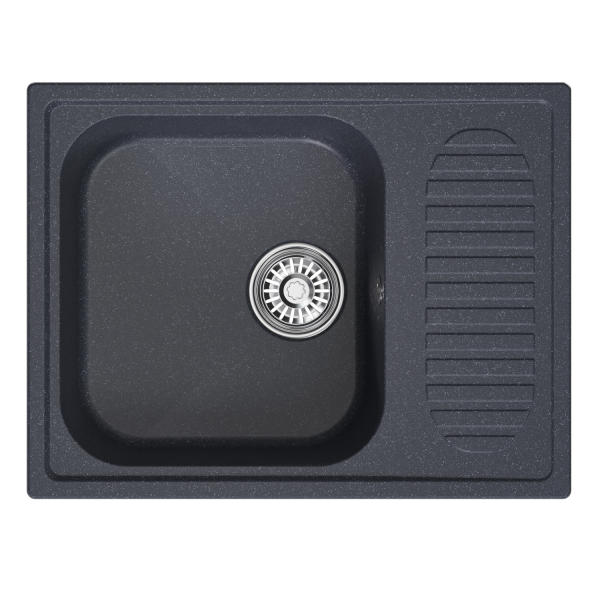 Мойка ML-GM18 с крылом, антрацит (343), 640*490*190мм