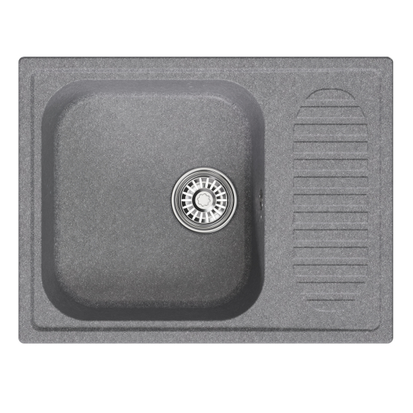 Мойка ML-GM18 с крылом, графит (342), 640*490*190мм