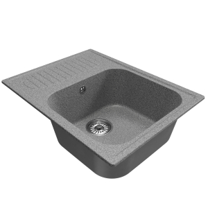 Мойка ML-GM18 с крылом, темно-серая (309), 640*490*190мм Ника