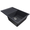 Мойка ML-GM19 с крылом, антрацит  (343),  750*500*200мм Ника
