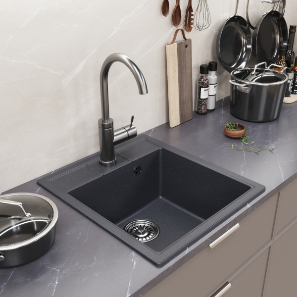 Мойка ML-GM28 антрацит (343), 450*500*190мм