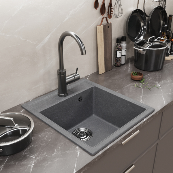 Мойка ML-GM28 графит (342), 450*500*190мм