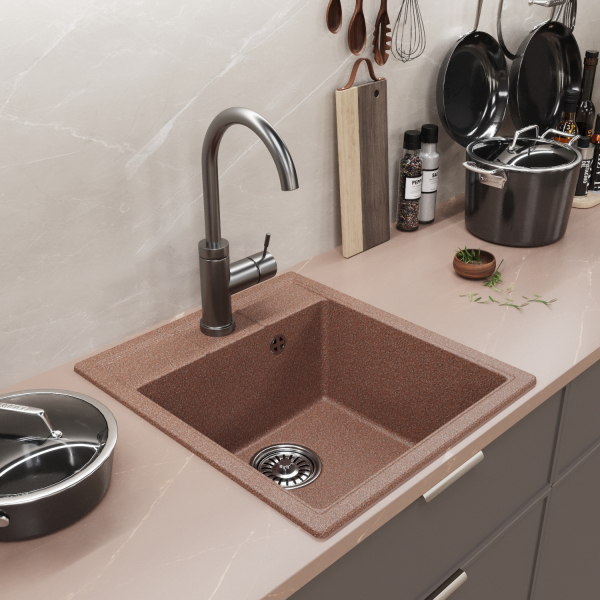 Мойка ML-GM28 терракотовая (307),450*500*190мм