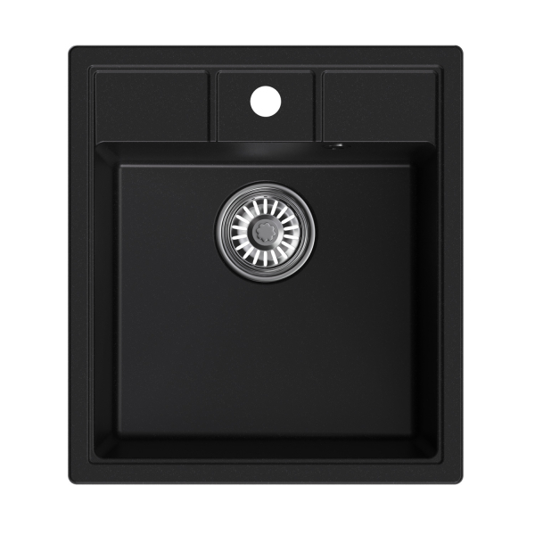 Мойка ML-GM28 ультра-черная (344), 450*500*190мм