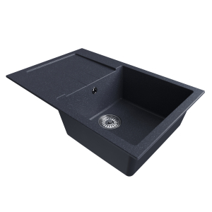 Мойка ML-GM31 с крылом, антрацит (343), 770*500*190мм Ника