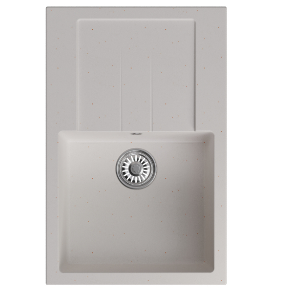 Мойка ML-GM31 с крылом, белая (331), 770*500*190мм