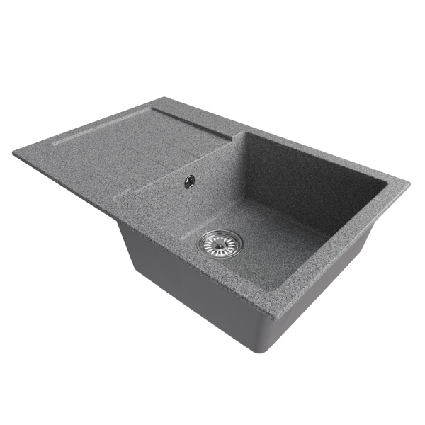 Мойка ML-GM31 с крылом, темно-серая (309), 770*500*190мм