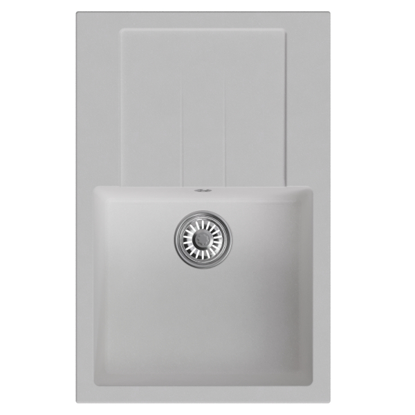 Мойка ML-GM31 с крылом, ультра-белая (341), 770*500*190мм