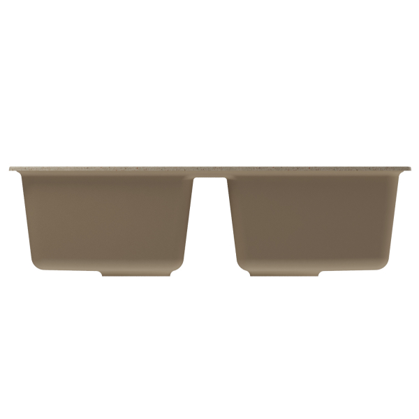 Мойка ML-GM23 двухчашевая, бежевая (328), 770*500*190мм