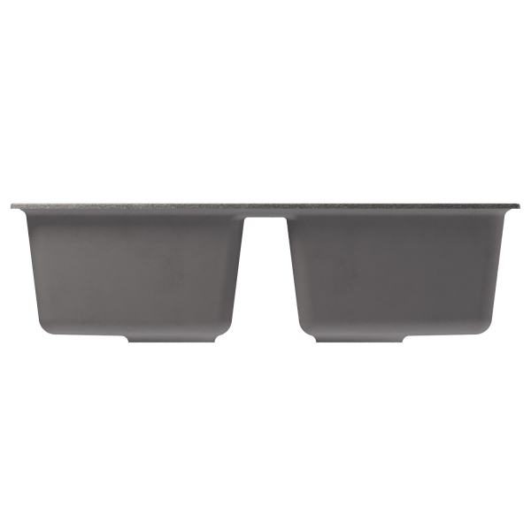 Мойка ML-GM23 двухчашевая, графит (342), 770*500*190мм