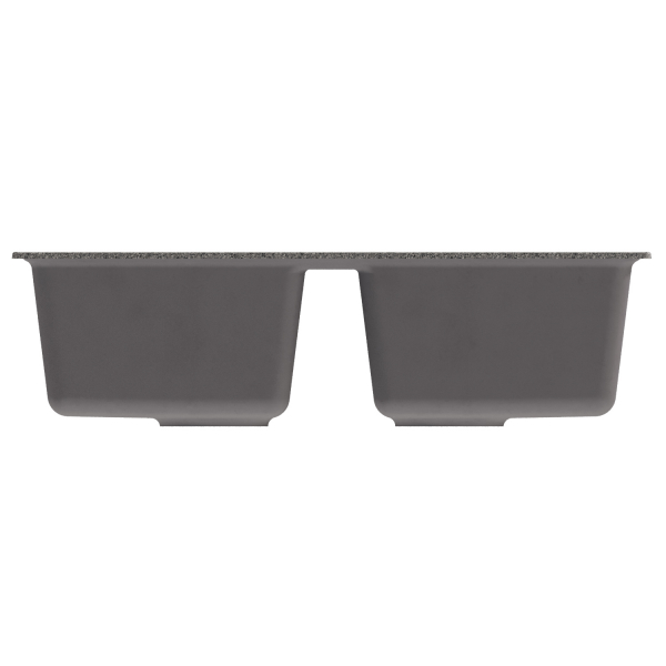 Мойка ML-GM23 двухчашевая, темно-серая (309), 770*500*190мм