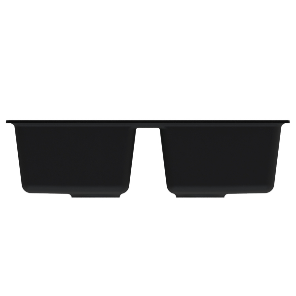 Мойка ML-GM23 двухчашевая, ультра-черная (344), 770*500*190мм