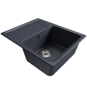 Мойка ML-GM26 с крылом, антрацит (343), 580*470*190мм Ника
