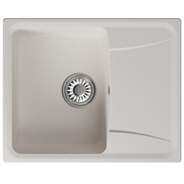 Мойка ML-GM26 с крылом, белая (331), 580*470*190мм