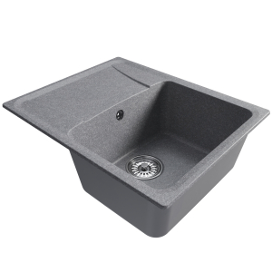 Мойка ML-GM26 с крылом, графит (342), 580*470*190мм Ника
