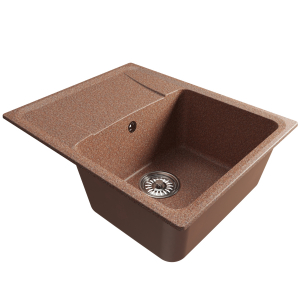 Мойка ML-GM26 с крылом, терракотовая (307), 580*470*190мм Ника