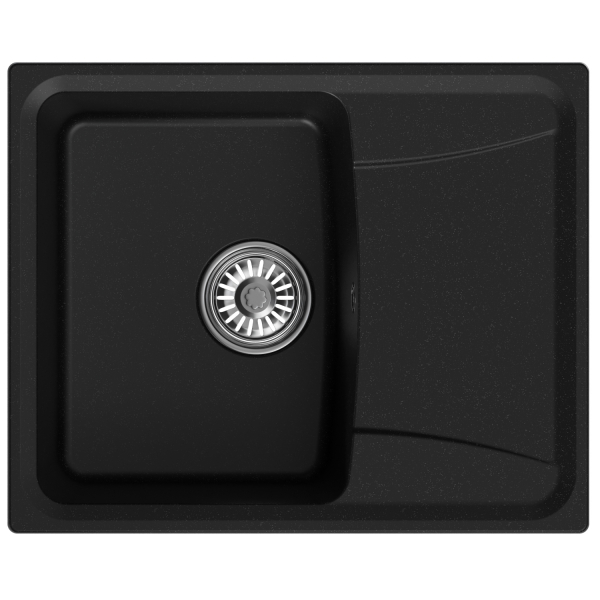 Мойка ML-GM26 с крылом, ультра-черная (344), 580*470*190мм