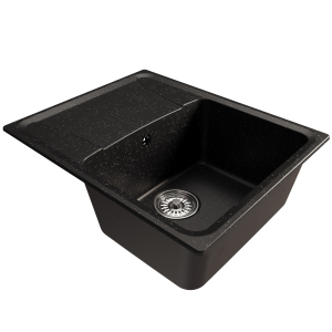 Мойка ML-GM26 с крылом, черная (308), 580*470*190мм Ника