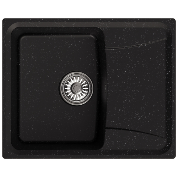 Мойка ML-GM26 с крылом, черная (308), 580*470*190мм