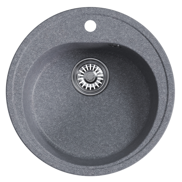 Мойкa ML-GM11 круглая, графит (342), 500мм (глуб. чаши 180)