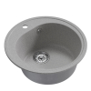 Мойкa ML-GM11 круглая, серая (310), 500мм (глуб. чаши 180) Ника