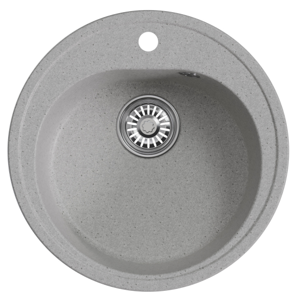 Мойкa ML-GM11 круглая, серая (310), 500мм (глуб. чаши 180)