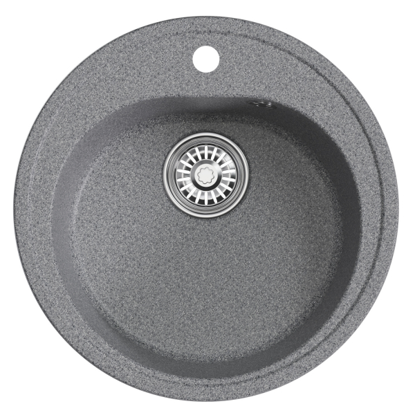 Мойкa ML-GM11 круглая, темно-серая (309), 500мм (глуб. чаши 180)