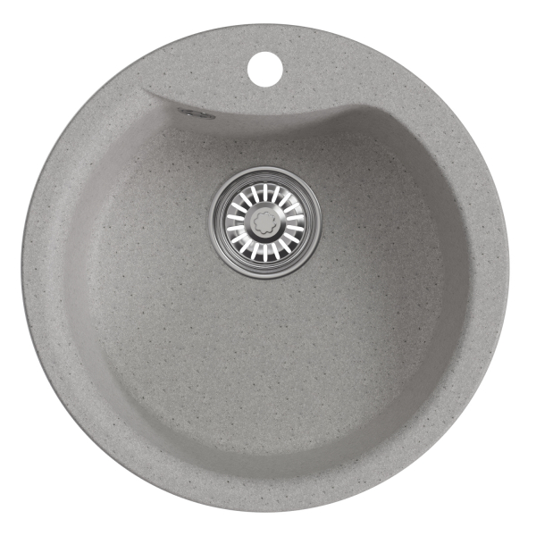 Мойкa ML-GM12 круглая, серая (310), 480мм (глуб. чаши 210)