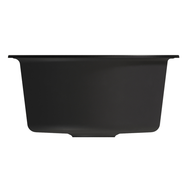 Мойкa ML-GM12 круглая, ультра-черная (344), 480мм (глуб. чаши 210)