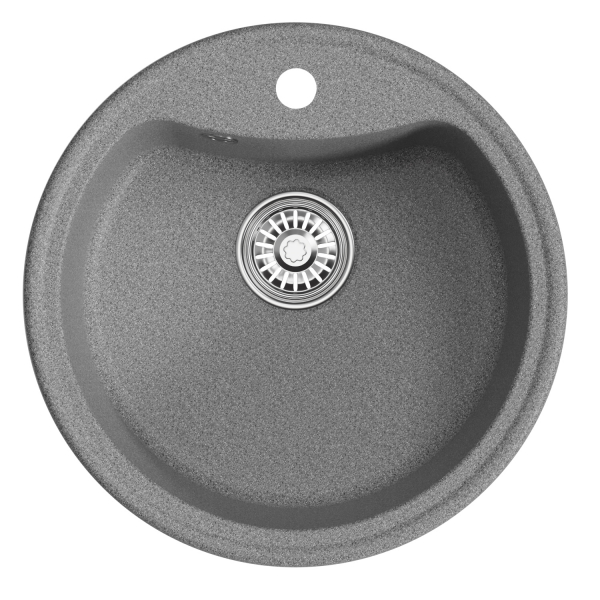 Мойкa ML-GM09 круглая, темно-серая (309), 510 мм (глуб. чаши 190)