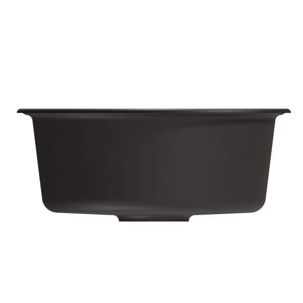 Мойкa ML-GM09 круглая, ультра-черная  (344), 510 мм (глуб. чаши 190)