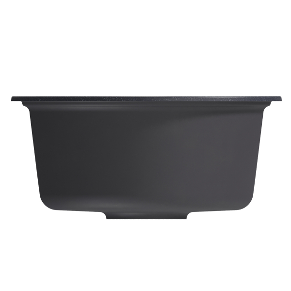 Мойкa ML-GM10 круглая, антрацит (343), 440мм (глуб. чаши 180)